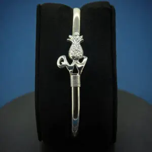 Williamsburg Bracelet Sterling Silver Pineapple & W w/ wrap